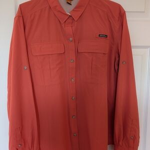 Eddie Bauer Red Lightweight Shirt Jacket